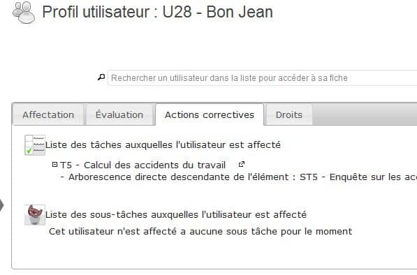 Profil Digirisk affectations taches