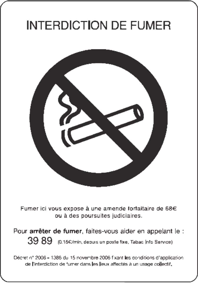 Interdiction de fumer
